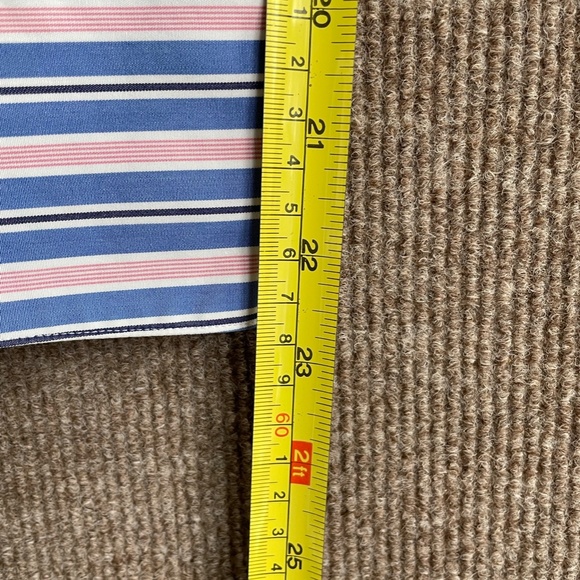 Ladies blue pink white 100% cotton striped dress shirt size 38 european - Picture 2 of 7